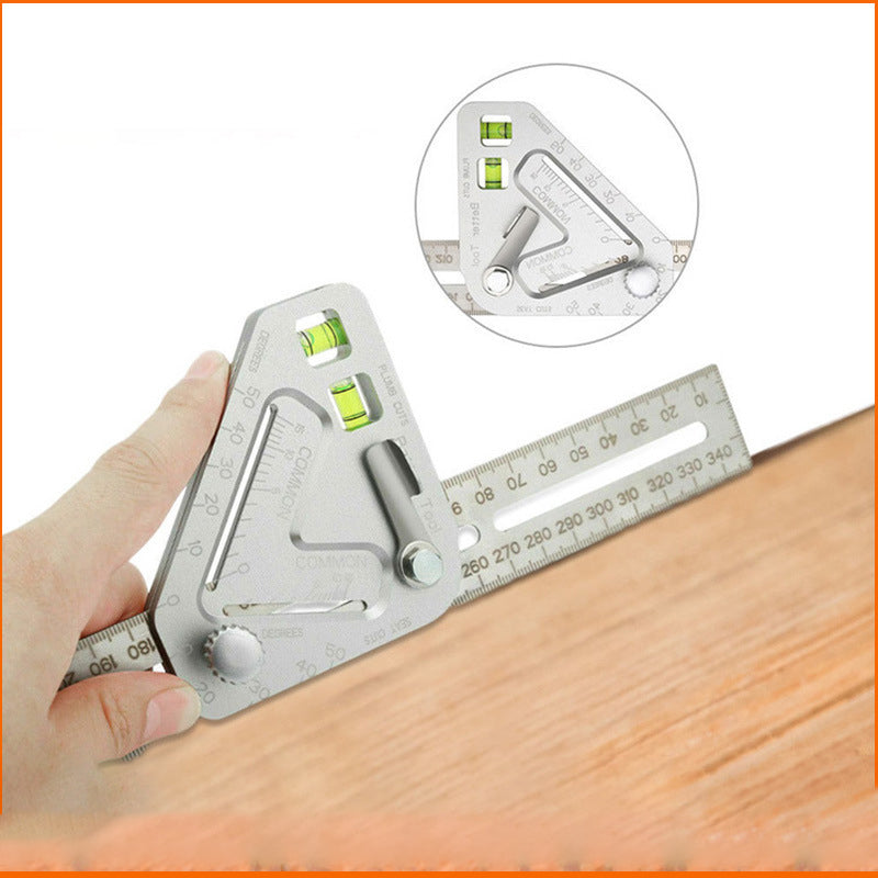 Triangular Level Multi-functional Ruler