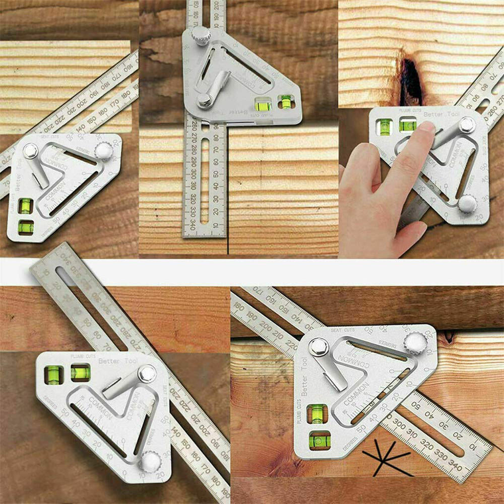 Triangular Level Multi-functional Ruler