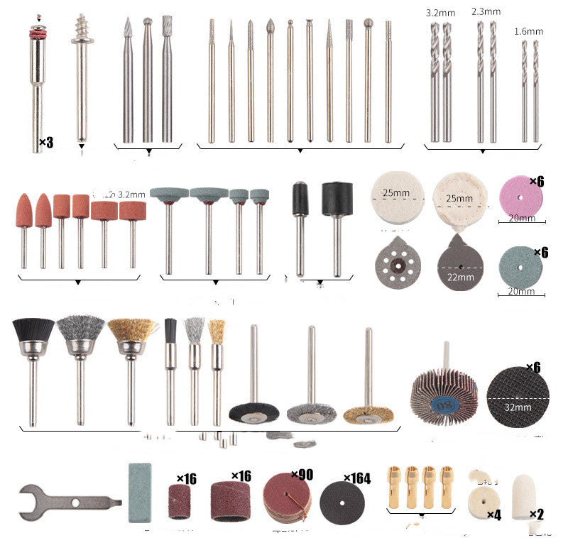 Dremel attachment set